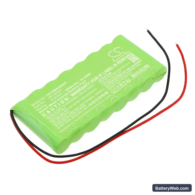 Dorma ATD006 Replacement Battery, 9.6V, 2000mAh, Ni-MH 1