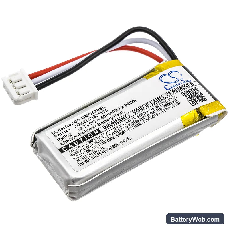 DIGITAL MATTER G52S Replacement Battery, 3.7V, 800mAh, Li-Polymer 1