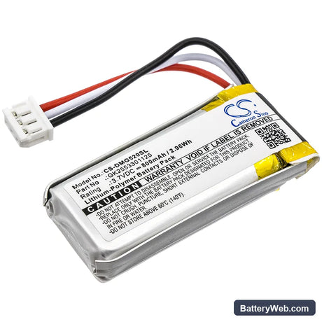 DIGITAL MATTER G52S Replacement Battery, 3.7V, 800mAh, Li-Polymer 1