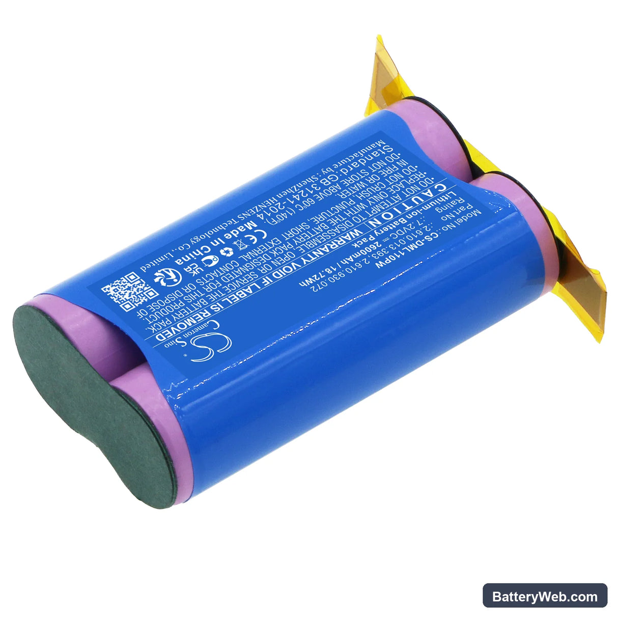 Dremel 1100LI Replacement Battery, 7.2V, 2600mAh, Li-ion 2