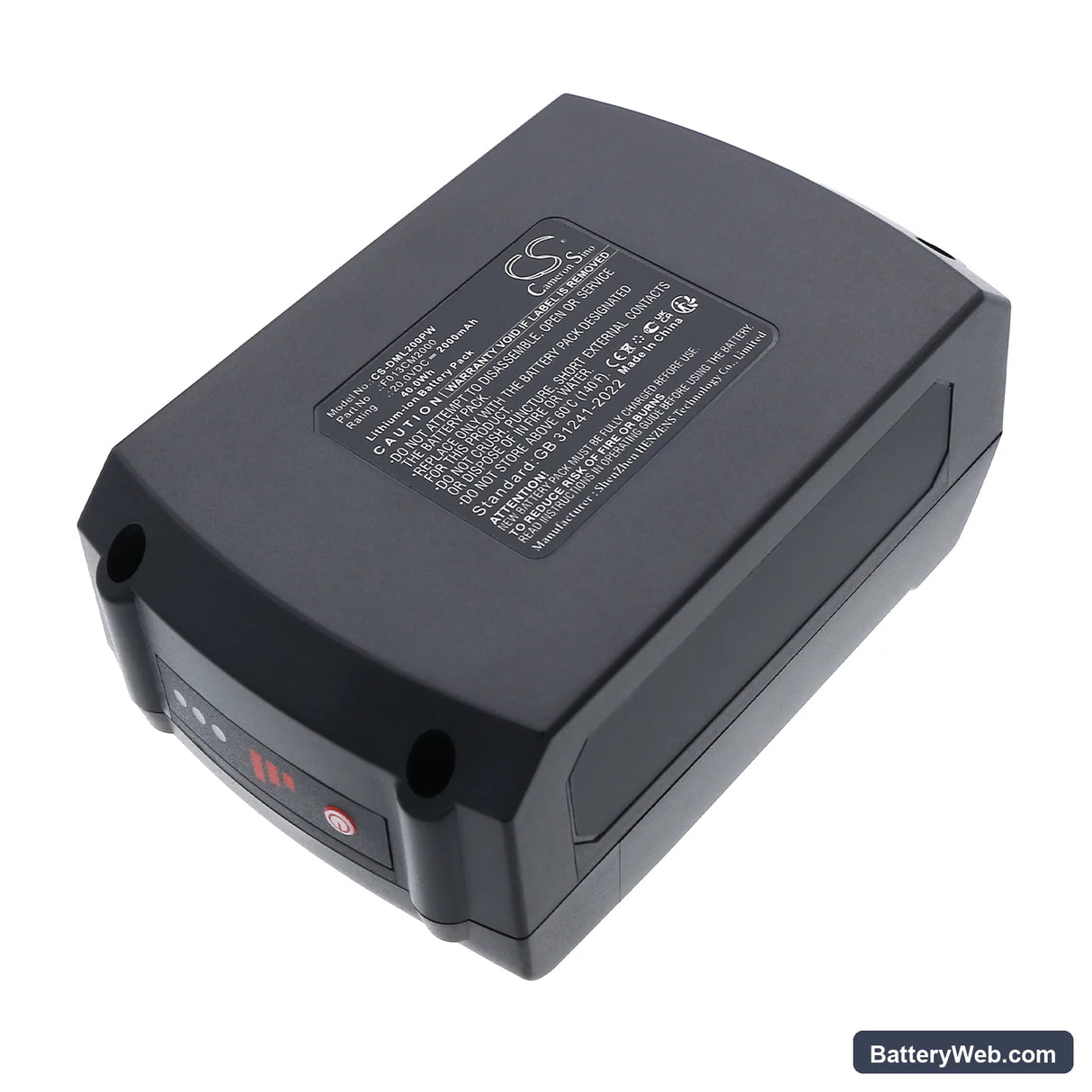 Dremel MM20V Replacement Battery, 20V, 2000mAh, Li-ion 3