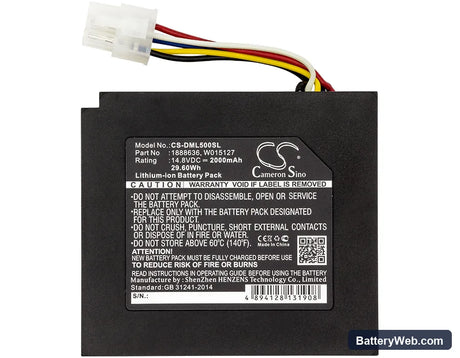 DYMO XTL 500 Replacement Battery, 14.8V, 2000mAh, Li-ion 3