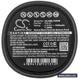 Dreme 7300-N/8 Replacement Battery, 4.8V, 1500mAh, Ni-MH 4
