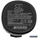Dremel 750-02 Replacement Battery, 4.8V, 2000mAh, Ni-MH 4