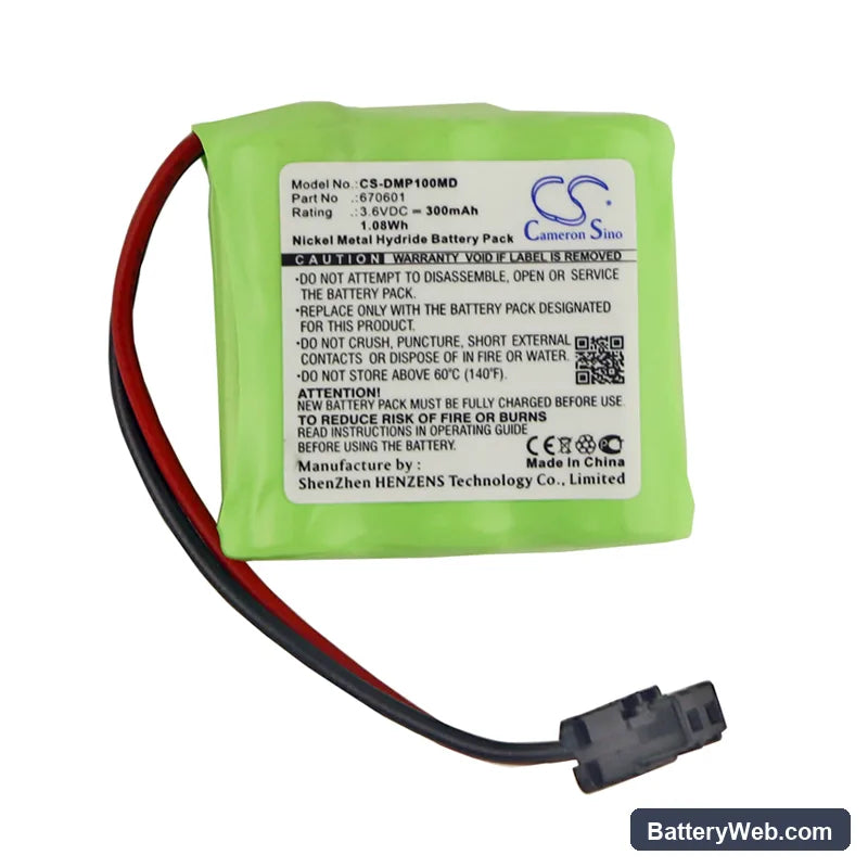 Dentsply Maillefer Propex Locator Replacement Battery, 3.6V, 300mAh, Ni-MH 3