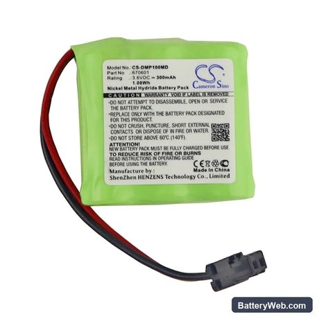 Dentsply Maillefer Propex Locator Replacement Battery, 3.6V, 300mAh, Ni-MH 3
