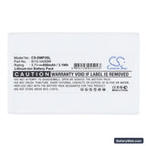 Minon DMP-3 Replacement Battery, 3.7V, 850mAh, Li-ion 5