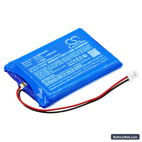 Drager MSI PG4000 Replacement Battery, 3.7V, 2200mAh, Li-Polymer 1