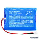 Drager MSI PG4000 Replacement Battery, 3.7V, 2200mAh, Li-Polymer 3