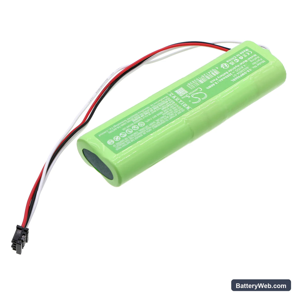 Drager MSI P5 Replacement Battery, 4.8V, 2000mAh, Ni-MH 2