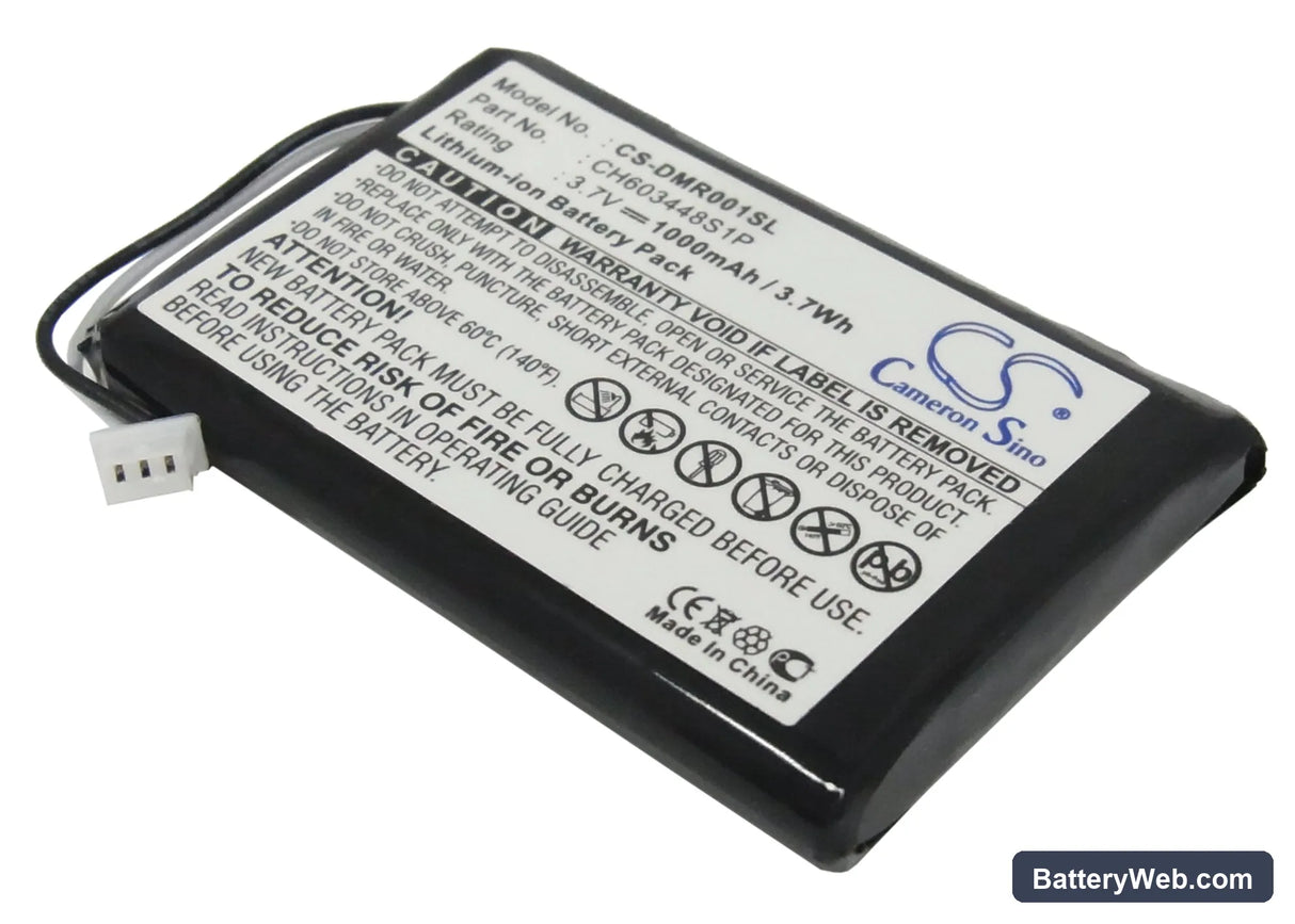 ESPN DMR-1 Replacement Battery, 3.7V, 1000mAh, Li-ion 1