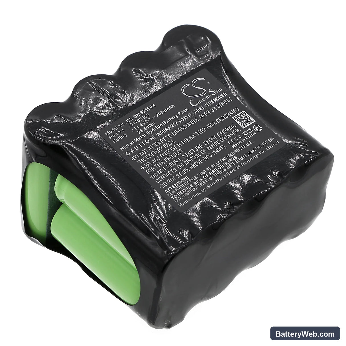 Domo DO211S Replacement Battery, 14.4V, 2000mAh, Ni-MH 1