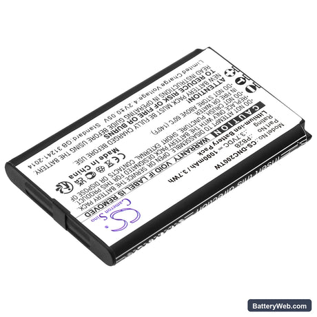 Dynascan 2B Replacement Battery, 3.7V, 1000mAh, Li-ion 2
