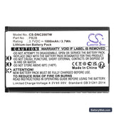 Dynascan 2B Replacement Battery, 3.7V, 1000mAh, Li-ion 3