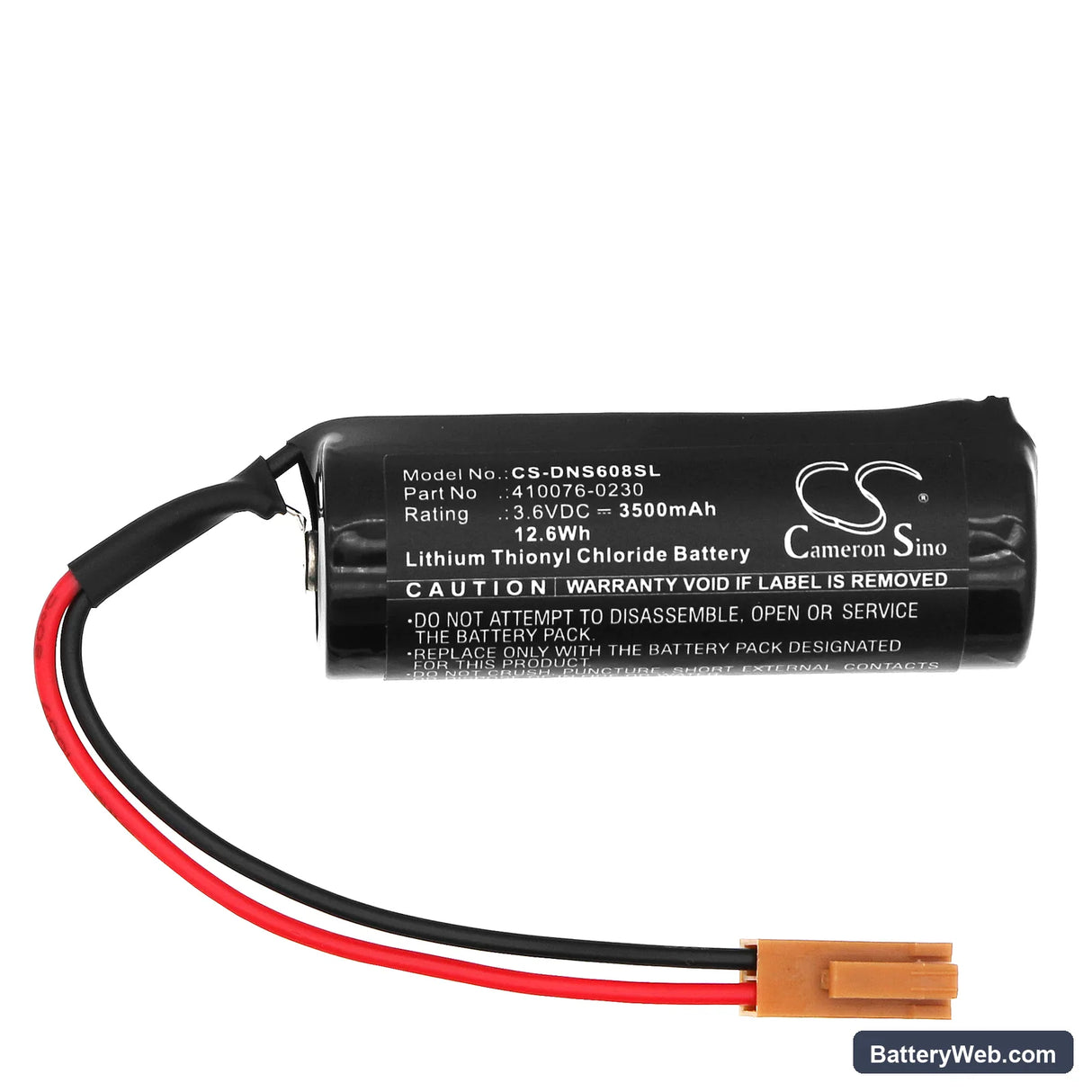 Denso VS-6556GM Replacement Battery, 3.6V, 3500mAh, Li-SOCl2 3