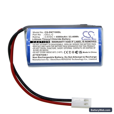 Dent Instruments Replacement Battery, 3.6V, 6500mAh, Li-SOCl2 3