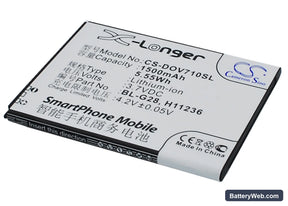 DOOV D710 Replacement Battery, 3.7V, 1500mAh, Li-ion 1