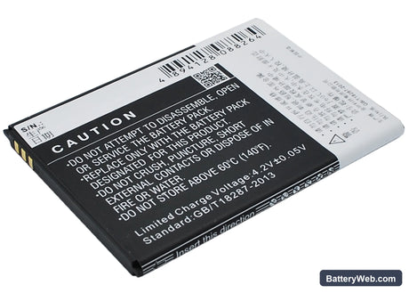 DOOV D710 Replacement Battery, 3.7V, 1500mAh, Li-ion 3
