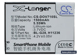 DOOV D710 Replacement Battery, 3.7V, 1500mAh, Li-ion 5