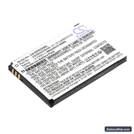 Doro PhoneEasy 338 Replacement Battery, 3.7V, 800mAh, Li-ion 1
