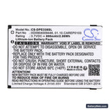 Doro PhoneEasy 338 Replacement Battery, 3.7V, 800mAh, Li-ion 3