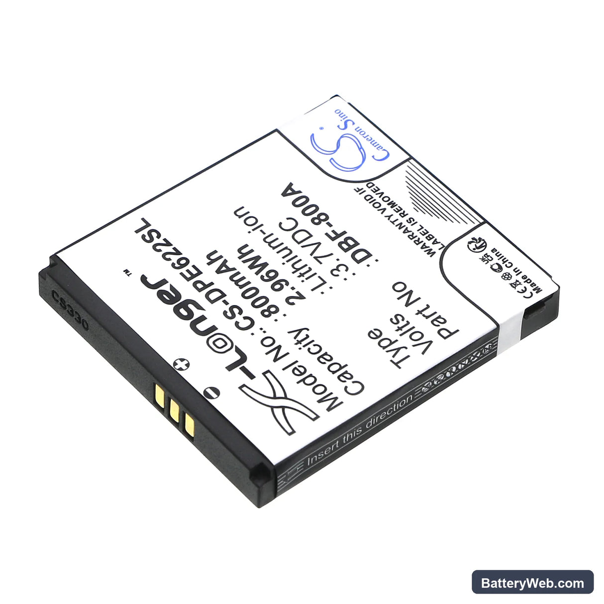 Doro PhoneEasy 622 Replacement Battery, 3.7V, 800mAh, Li-ion 2