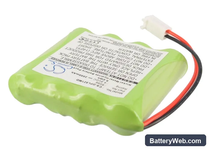 Delfi 9-2100 Portable Tourniquet Systems Replacement Battery, 4.8V, 2000mAh, Ni-MH 2