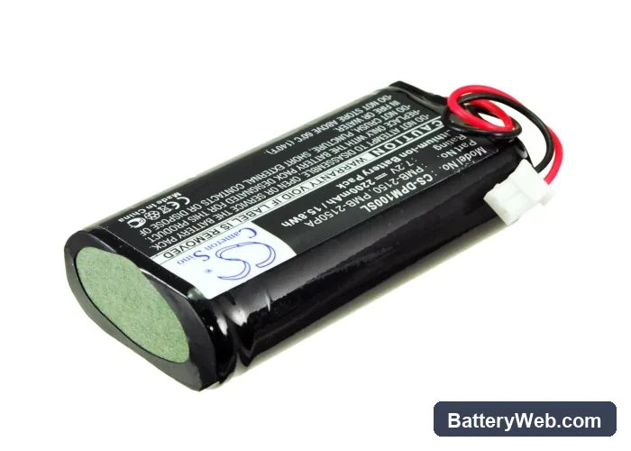DAM PM100-DK Replacement Battery, 7.2V, 2200mAh, Li-ion 2
