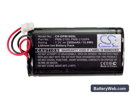 DAM PM100-DK Replacement Battery, 7.2V, 2200mAh, Li-ion 5