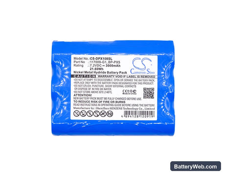 Dranetz DBPX108 Replacement Battery, 7.2V, 3000mAh, Ni-MH 4