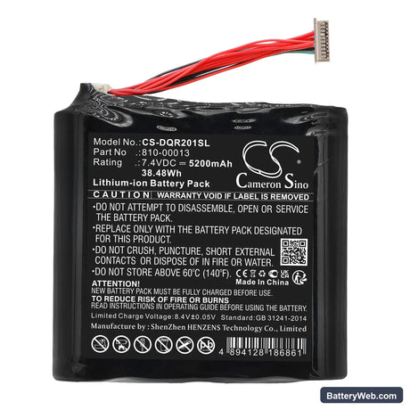 DAQRI Smart Glasses Replacement Battery, 7.4V, 5200mAh, Li-ion 3