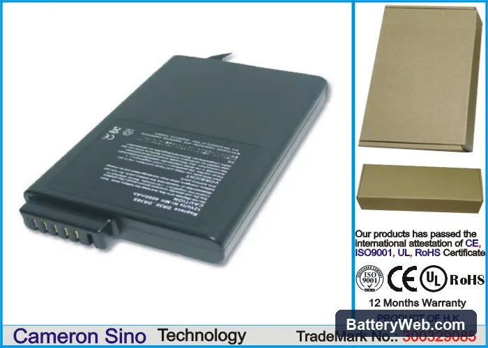 Clevo PortaNote 982A Replacement Battery, 12V, 3800mAh, Ni-MH 1