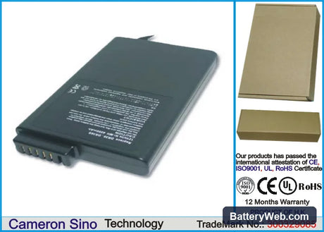 Clevo PortaNote 982A Replacement Battery, 12V, 3800mAh, Ni-MH 1