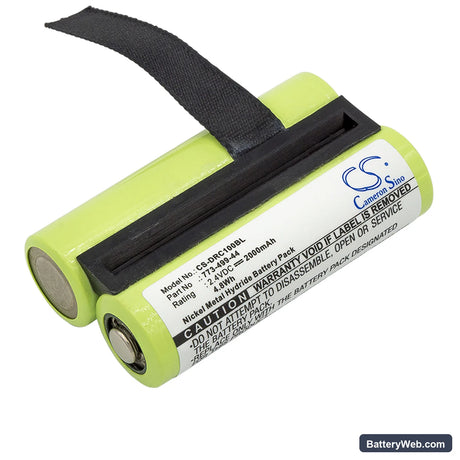 Damag DRC10 Replacement Battery, 2.4V, 2000mAh, Ni-MH 1