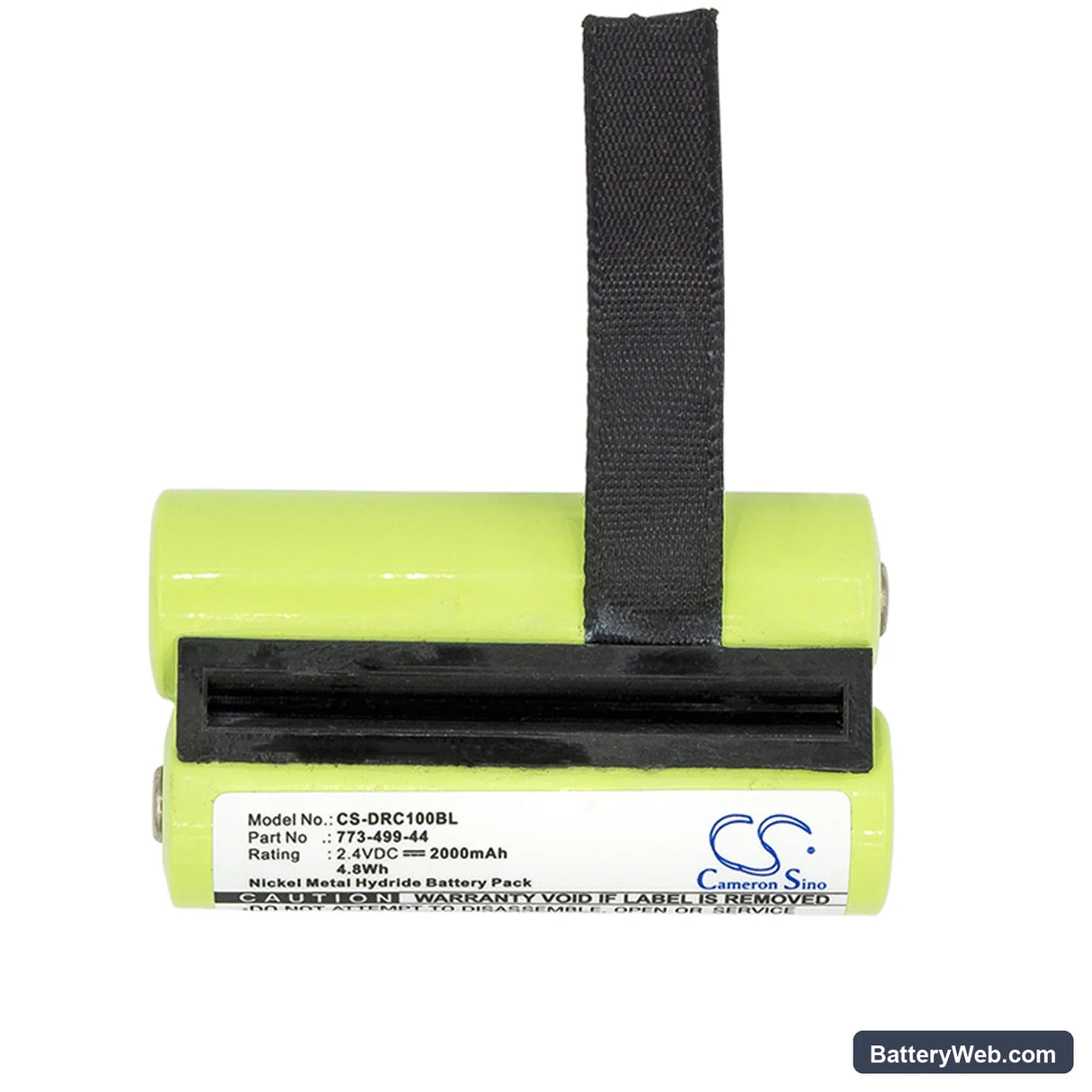 Damag DRC10 Replacement Battery, 2.4V, 2000mAh, Ni-MH 4