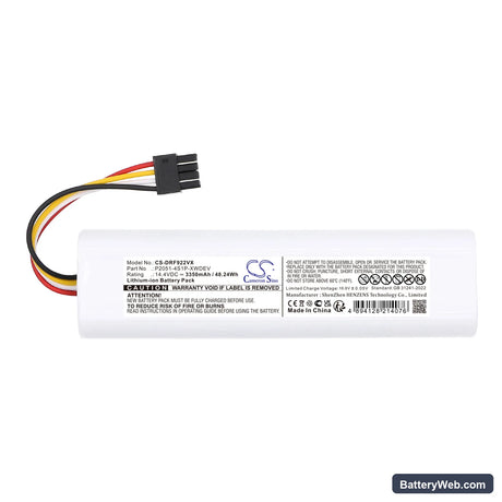 Dreame D9 Plus Replacement Battery, 14.4V, 3350mAh, Li-ion 3