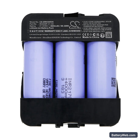 Dreame H30 ULTRA Replacement Battery, 21.6V, 4600mAh, Li-ion 5