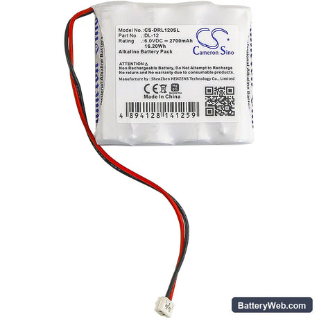 Interstate DRY0201 Replacement Battery, 6V, 2700mAh, Alkaline 3