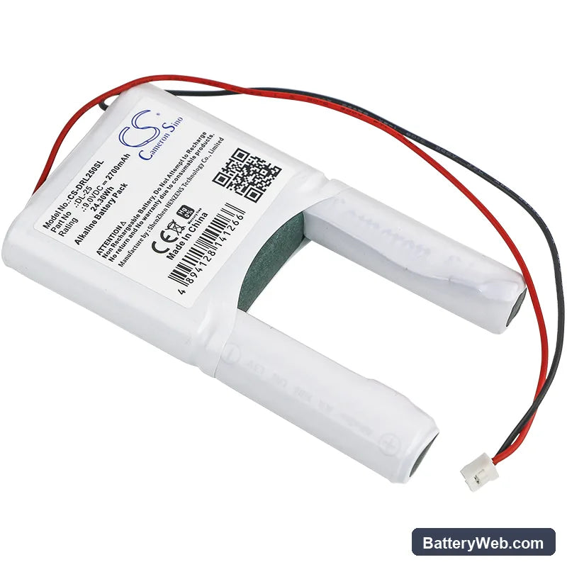 POWER XP DL-30 Replacement Battery, 9V, 2700mAh, Alkaline 1