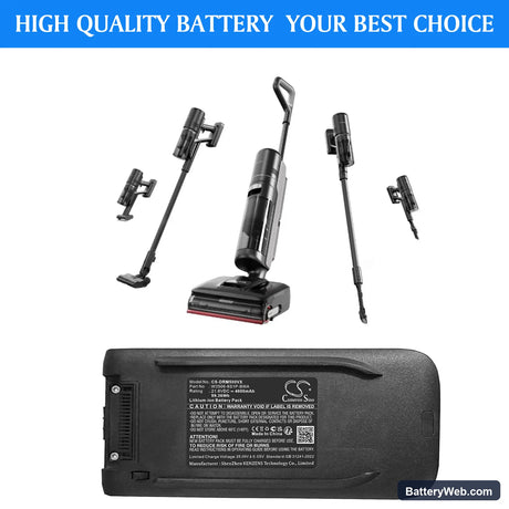 Dreame T50 Mix Replacement Battery, 21.6V, 4600mAh, Li-ion 1