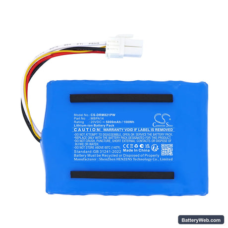 Dreame A1 Replacement Battery, 20V, 5000mAh, Li-ion 3