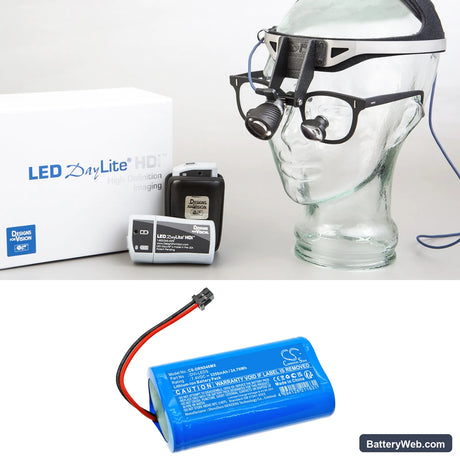 Vision LED DayLite Replacement Battery, 7.4V, 3350mAh, Li-ion 6