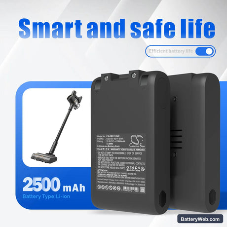 Dreame R10 Pro Replacement Battery, 28.8V, 2500mAh, Li-ion 7