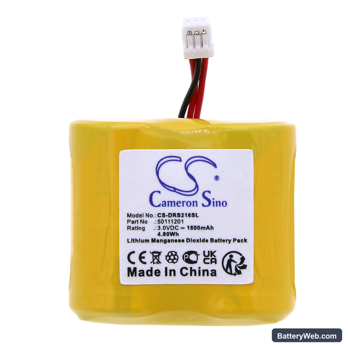Dorma XS-Pro-Zylinder Replacement Battery, 3V, 1600mAh, Li-MnO2 3