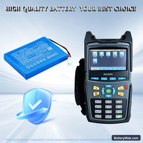 Deviser DS2500C Replacement Battery, 7.4V, 10000mAh, Li-Polymer 1