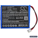 Deviser S30 Replacement Battery, 7.4V, 1800mAh, Li-Polymer 3