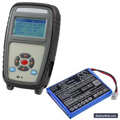 Deviser S30 Replacement Battery, 7.4V, 1800mAh, Li-Polymer 6