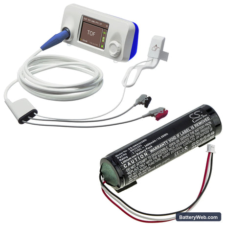 Drager TOFscan Monitor Replacement Battery, 3.7V, 3400mAh, Li-ion 6