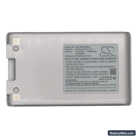 Dreame T30 Replacement Battery, 29.6V, 2900mAh, Li-ion 5