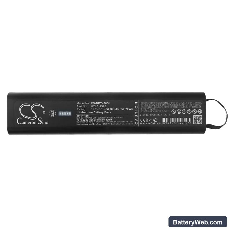 Aeroflex AT400 Replacement Battery, 11.1V, 5200mAh, Li-ion 3